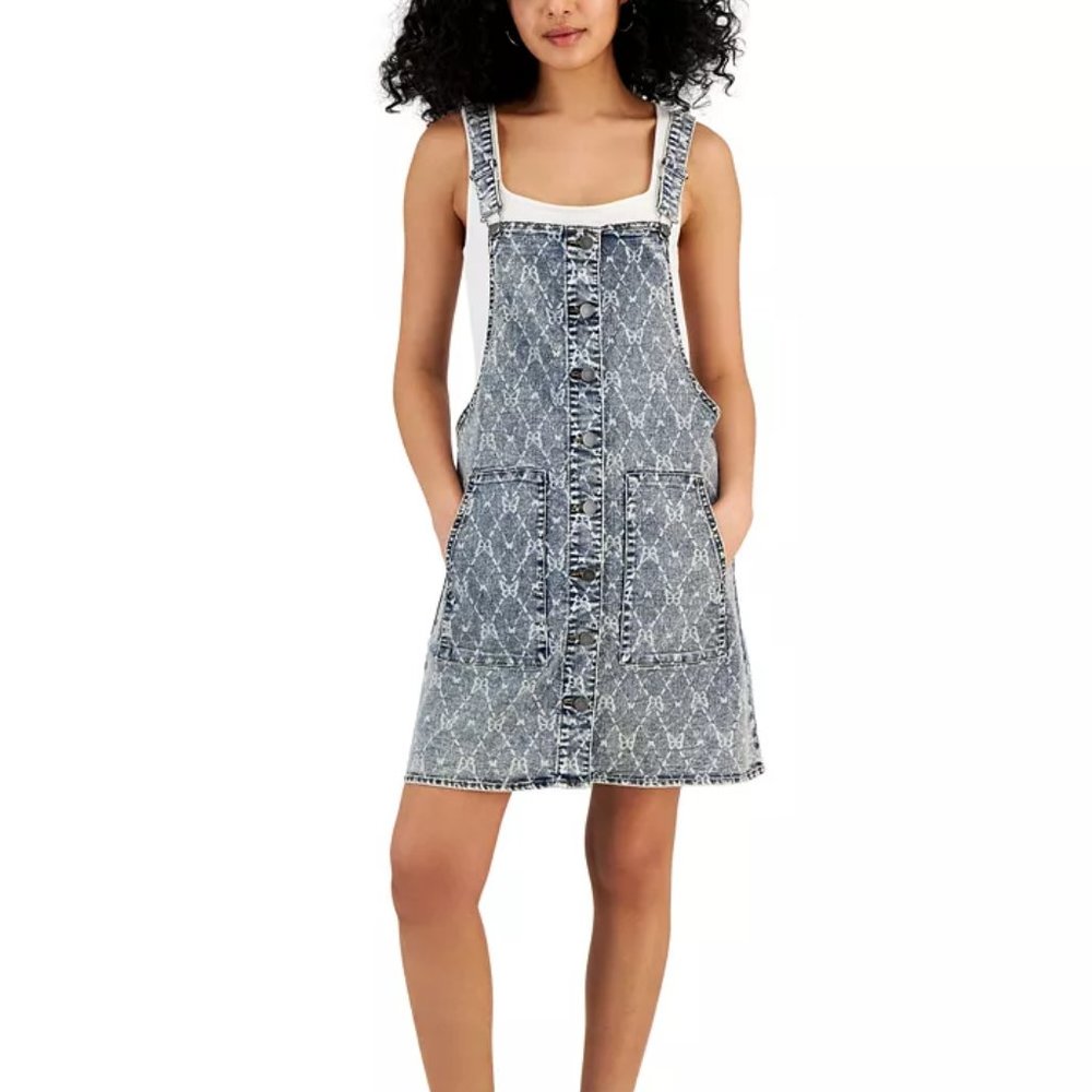 TINSELTOWN Fit and Flare Button-Front Skirtall/NWT/S